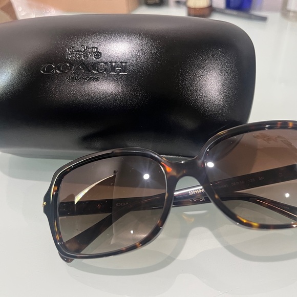 Coach Women's Tortoise Sunglasses - Picture 2 of 4